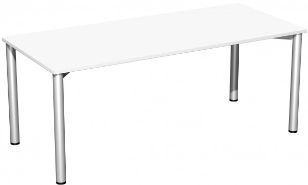 Konferenztisch Rundfuß 180 x 80 cm
