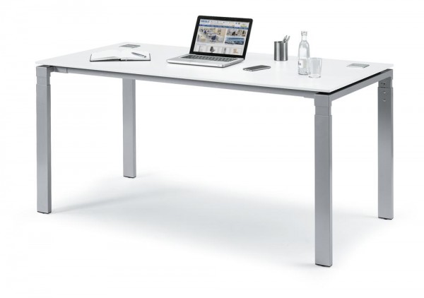 Schreibtisch 4-Fuß Comfort EVO 200 x 80 x 73-85,5 cm