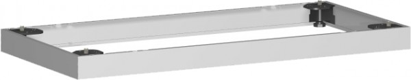 Metallsockel, Auswahl entsprechend Schrankbreite, 80x5cm, Silber