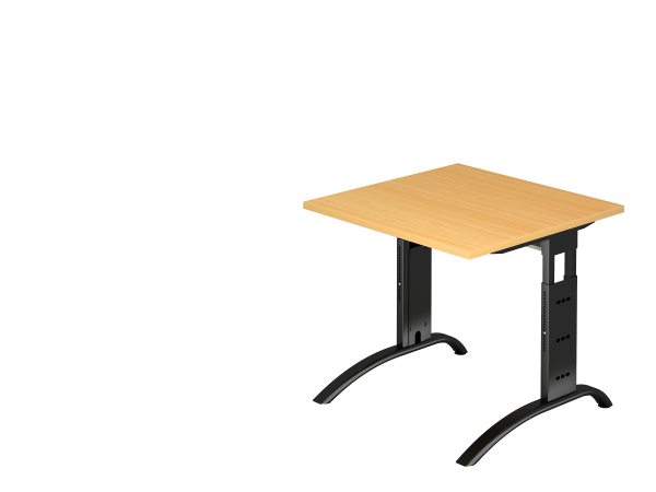 Schreibtisch C-Fuß 80 x 80 cm