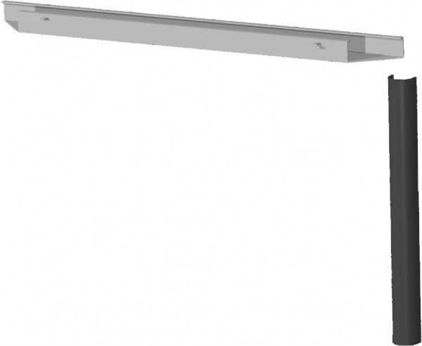 PC-Elektrifizierungs-Set für Schreibtische, 180cm, Anthrazit