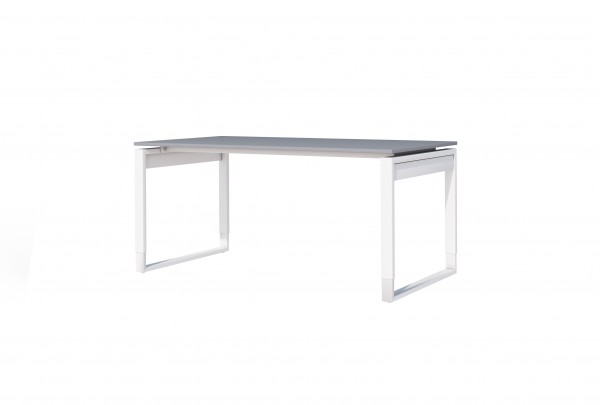 Höhenverstellbarer Schreibtisch Fresh 160 x 80 cm Bügelgestell