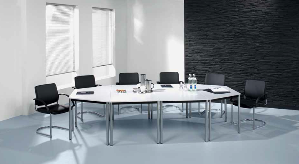 Tischfuß und Rahmen eckig Besprechungstisch V-Serie DR-Büro Maße 120 x 80 cm Meetingtisch Höhe einstellbar 72 cm erweiterbares Tischsystem grau 