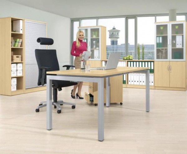 Schreibtisch 4-Fuß Comfort MULTI M 120 x 80 x 62-82 cm
