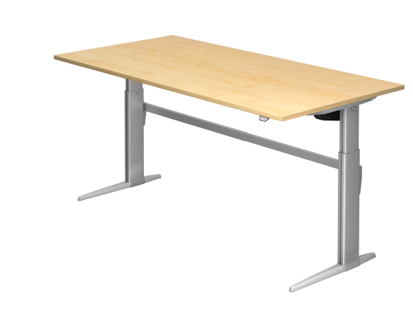 Sitz-Steh-Schreibtisch elektrisch höhenverstellbar 200 x 100 cm