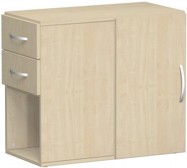 Schranksystem Flex Anstell-Schrank mit Stellfüßen und Schubkasteneinsatz 42 x 82 x 72 cm