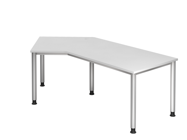 Winkeltisch 135° 5-Fuß rund 210 x 113 cm
