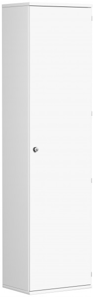 Garderobenschrank mit ausziehbarem Garderobenhalter 60 x 42 x 230 cm Weiß