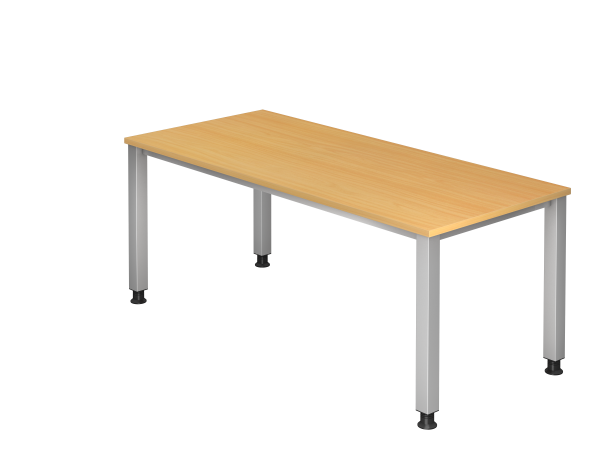 Schreibtisch 4-Fuß eckig 180 x 80 cm