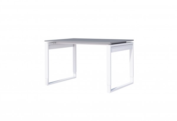 Höhenverstellbarer Schreibtisch Fresh 120 x 80 cm Bügelgestell