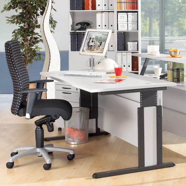 Schreibtisch Comfort MULTI M 120 x 80 x 62-82 cm