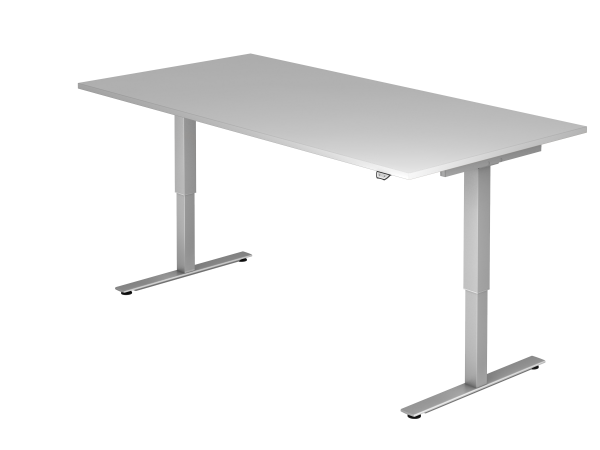 Sitz-Steh-Schreibtisch elektrisch 200X100cm Grau