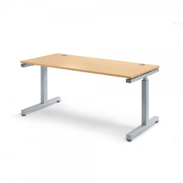 Schreibtisch Rechteck Comfort MULTI 2.0 160x80x68-82 cm
