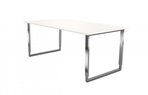 Schreibtisch Aveto, 180x80x68-82 cm, Bügelgestell, Wenge