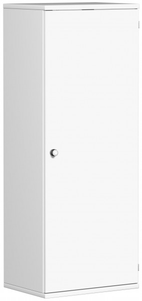Garderobenschrank mit ausziehbarem Garderobenhalter 60 x 42 x 154 cm Weiß