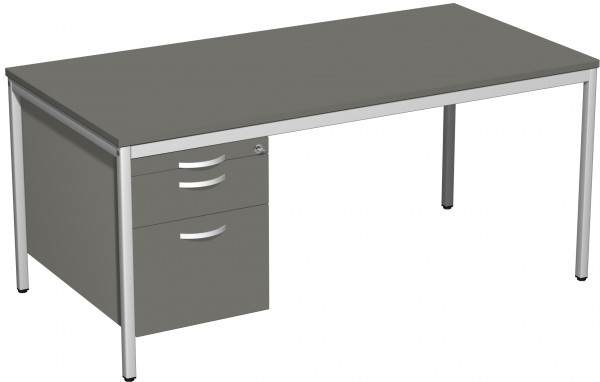 Schreibtisch mit Hängecontainer 160 x 80 cm